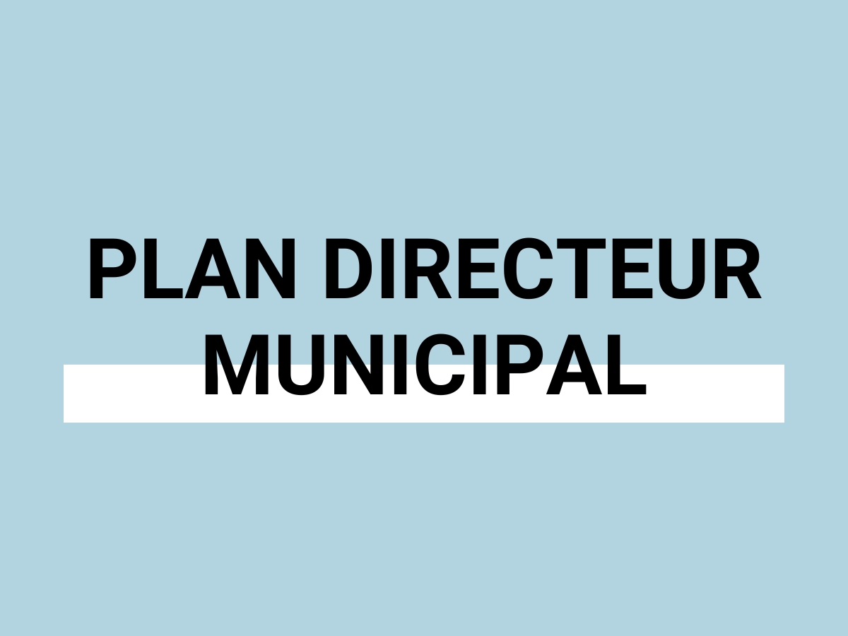 PLAN DIRECTEUR MUNICIPAL (PDM)